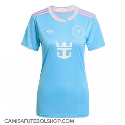 Camisa de time de futebol Inter Miami Lionel Messi #10 Replicas 3º Equipamento Feminina 2025-26 Manga Curta Camisa de time de futebol Inter Miami Lionel Messi #10 Replicas 3º Equipamento Feminina 2025-26 Manga Curta